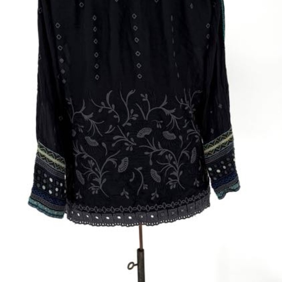 Johnny Was Black Peasant Blouse - Picture 13 of 16
